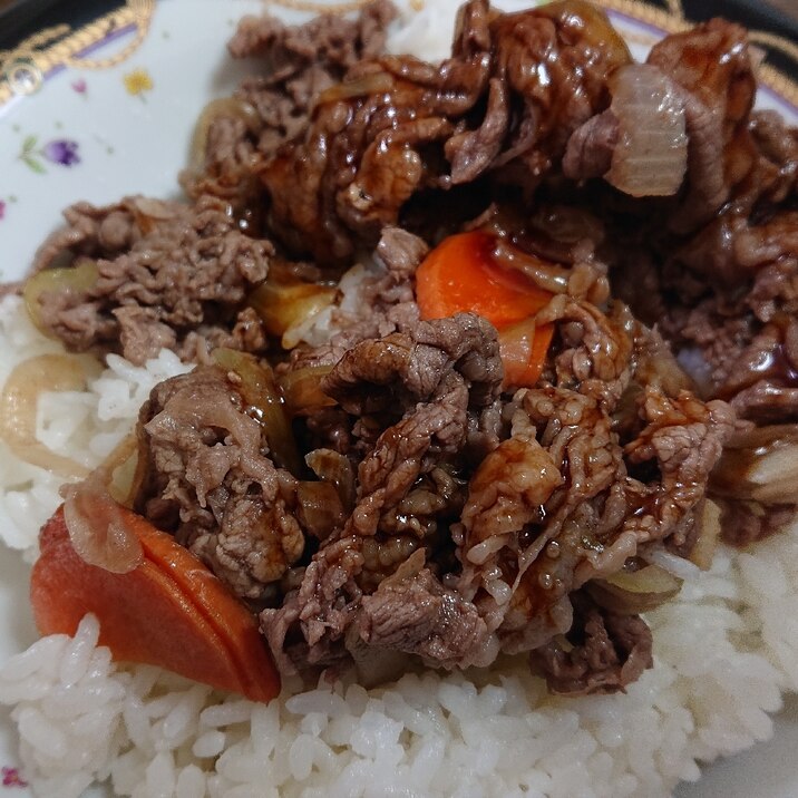 疲れた時のとっておき野菜と焼き肉丼